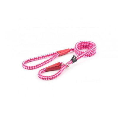 Ancol Viva Nylon Rope Slip Lead Pink 12mm x1.5m